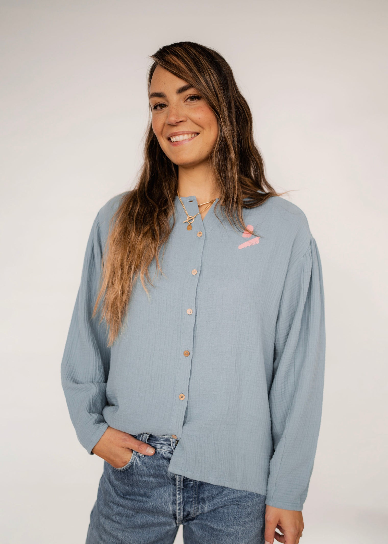 Hope Cornflower Blue blouse