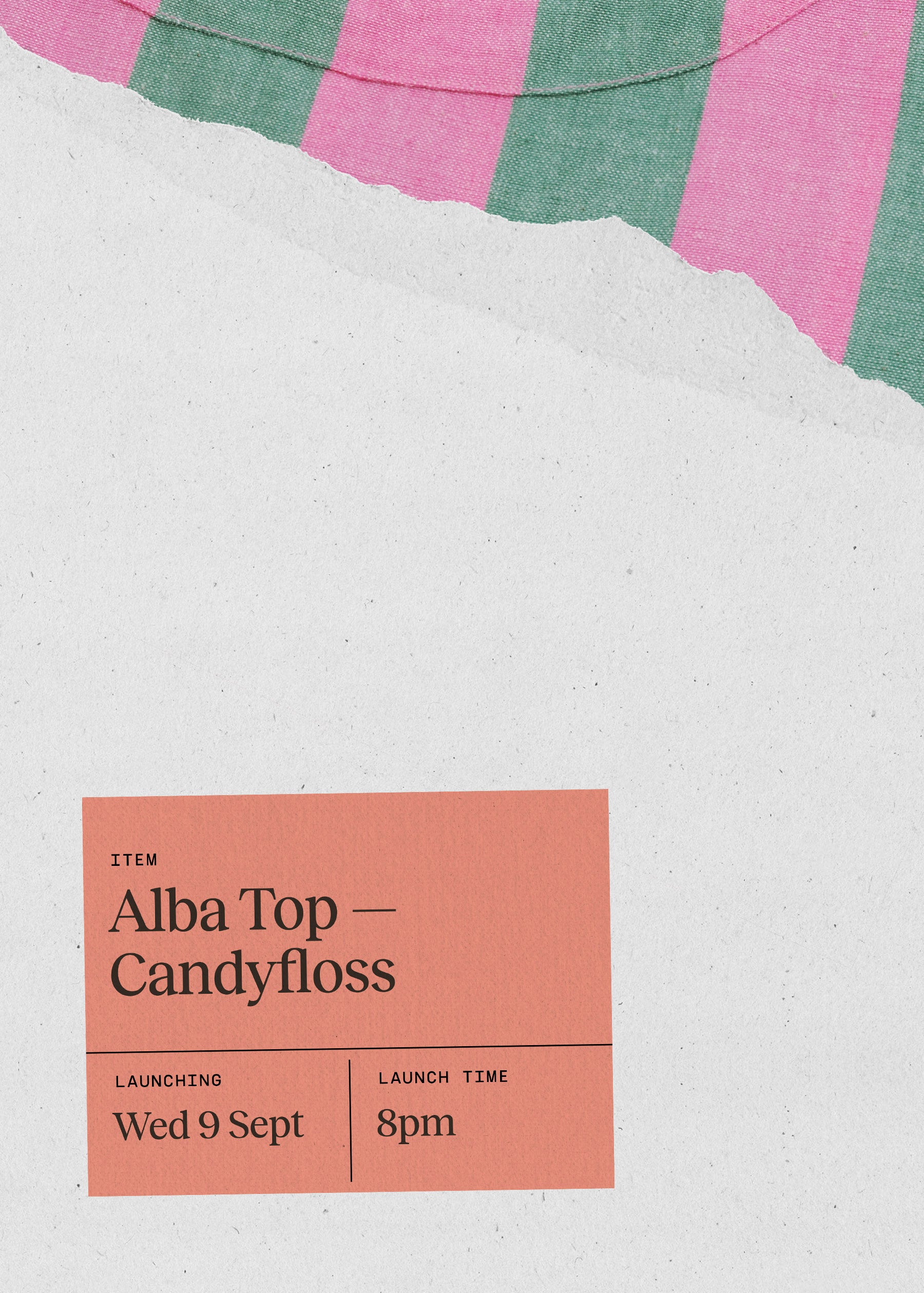 Alba top - Candyfloss