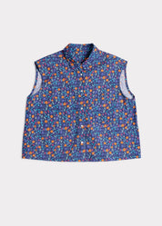 Bloomsbury sleeveless top – Meadow Navy