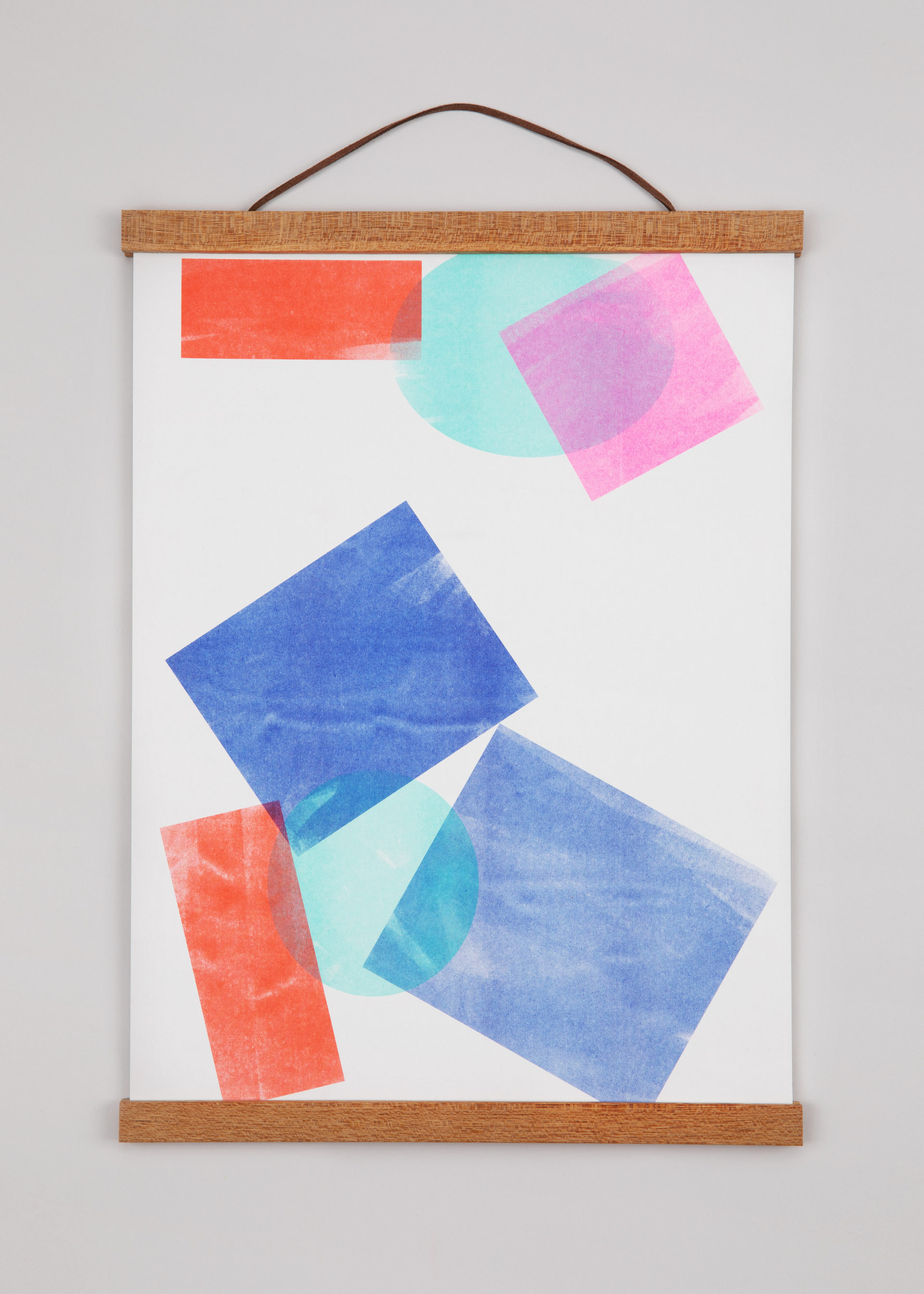 A3 Falling Shapes Print