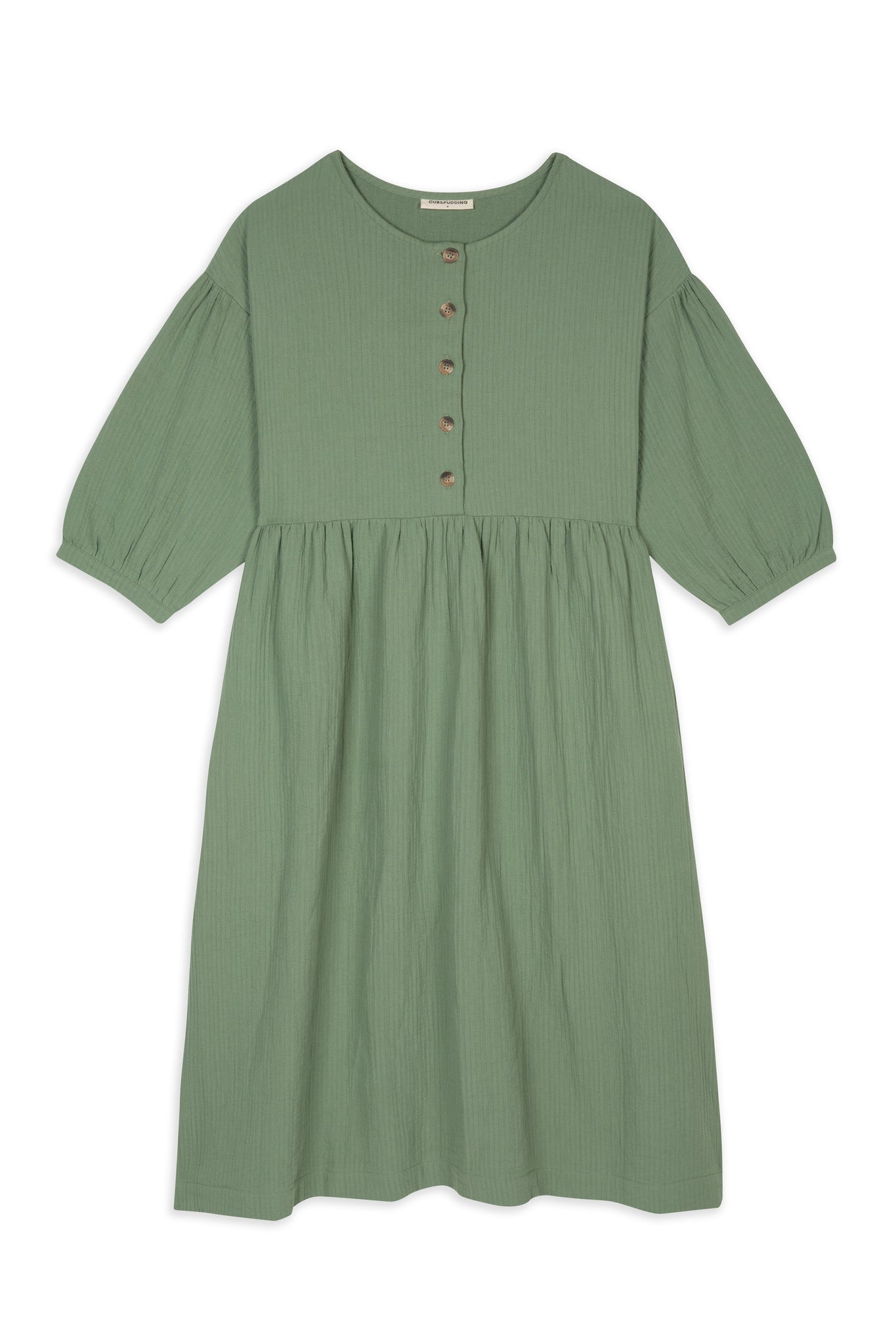 Cub & Pudding Hopscotch Khaki dress