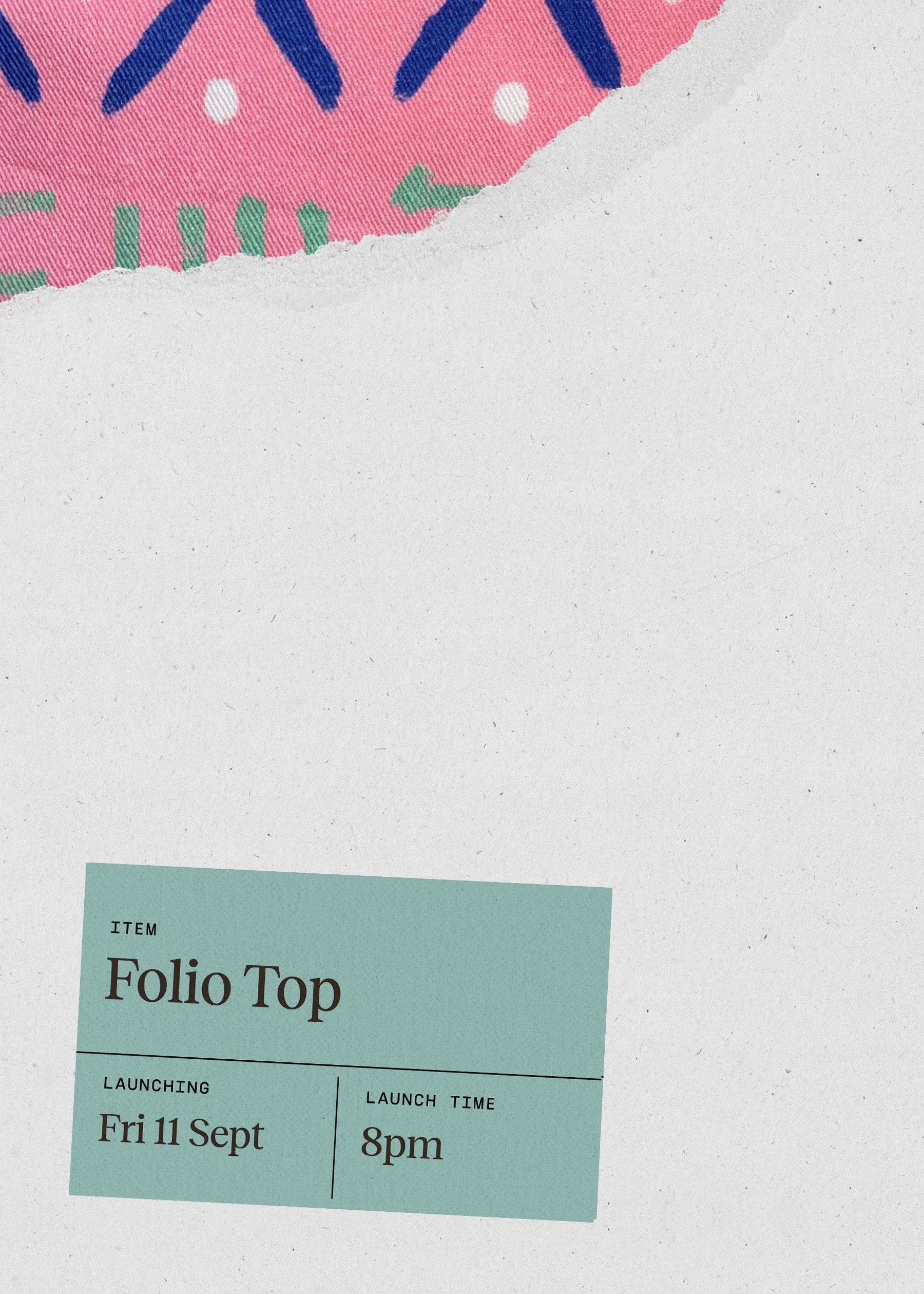 Folio top - Zig Zag