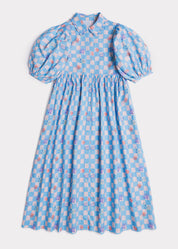 Vita dress – checkerboard blue