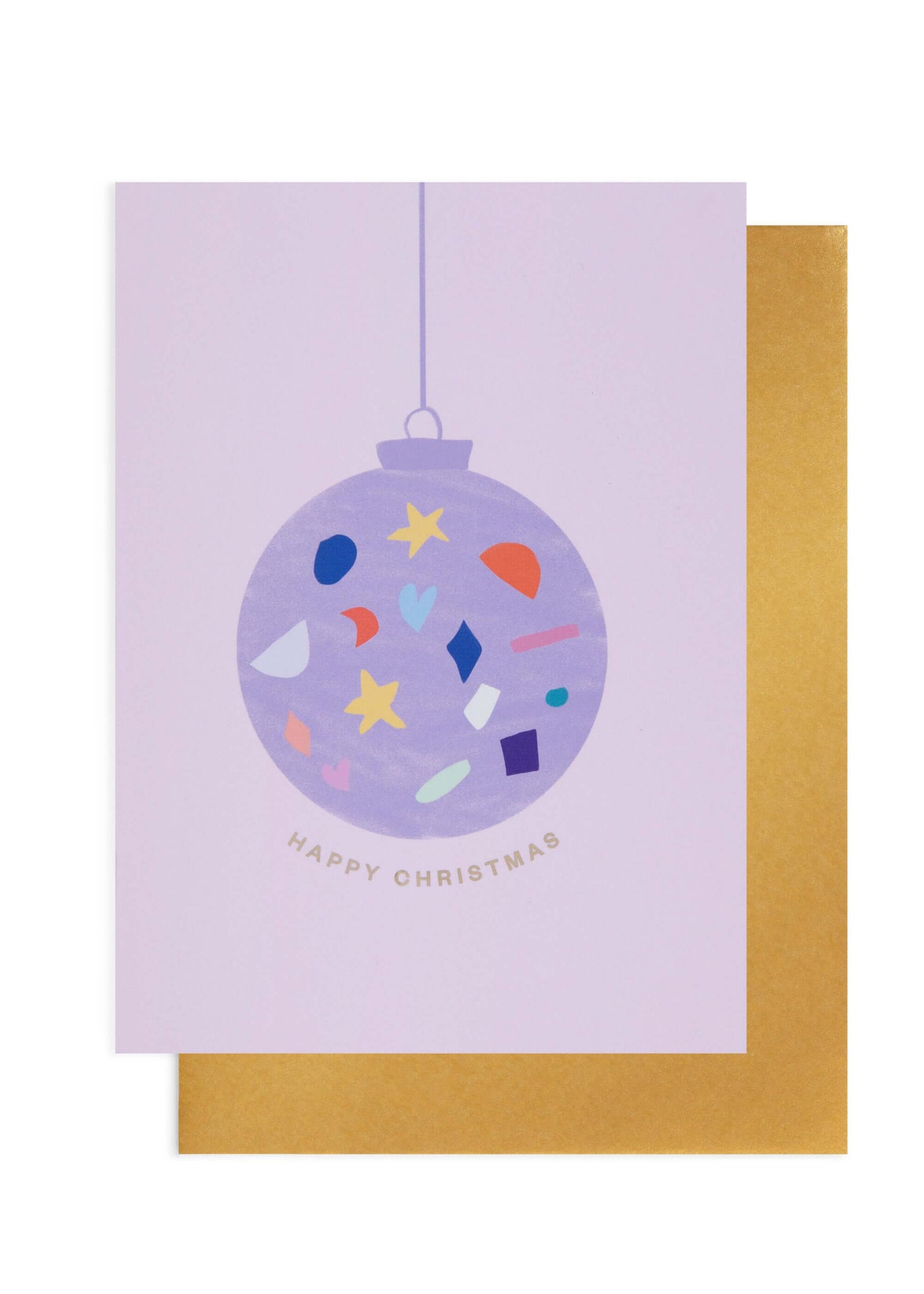 Christmas bauble card