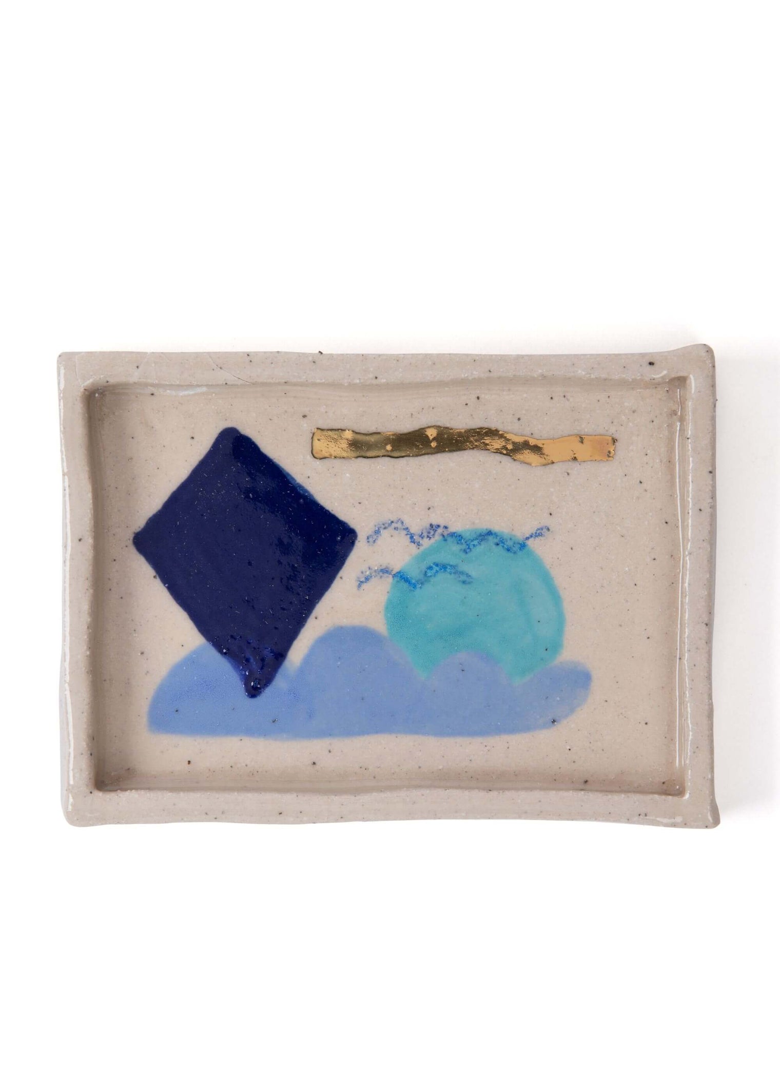 Shapes Trinket Tray - Blue