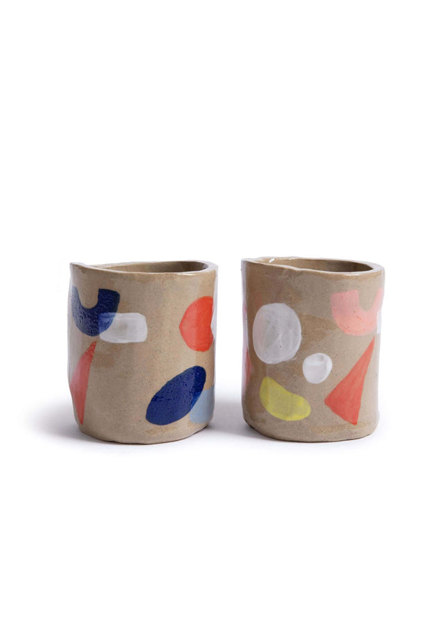 Line Dots ceramic pot - Bold