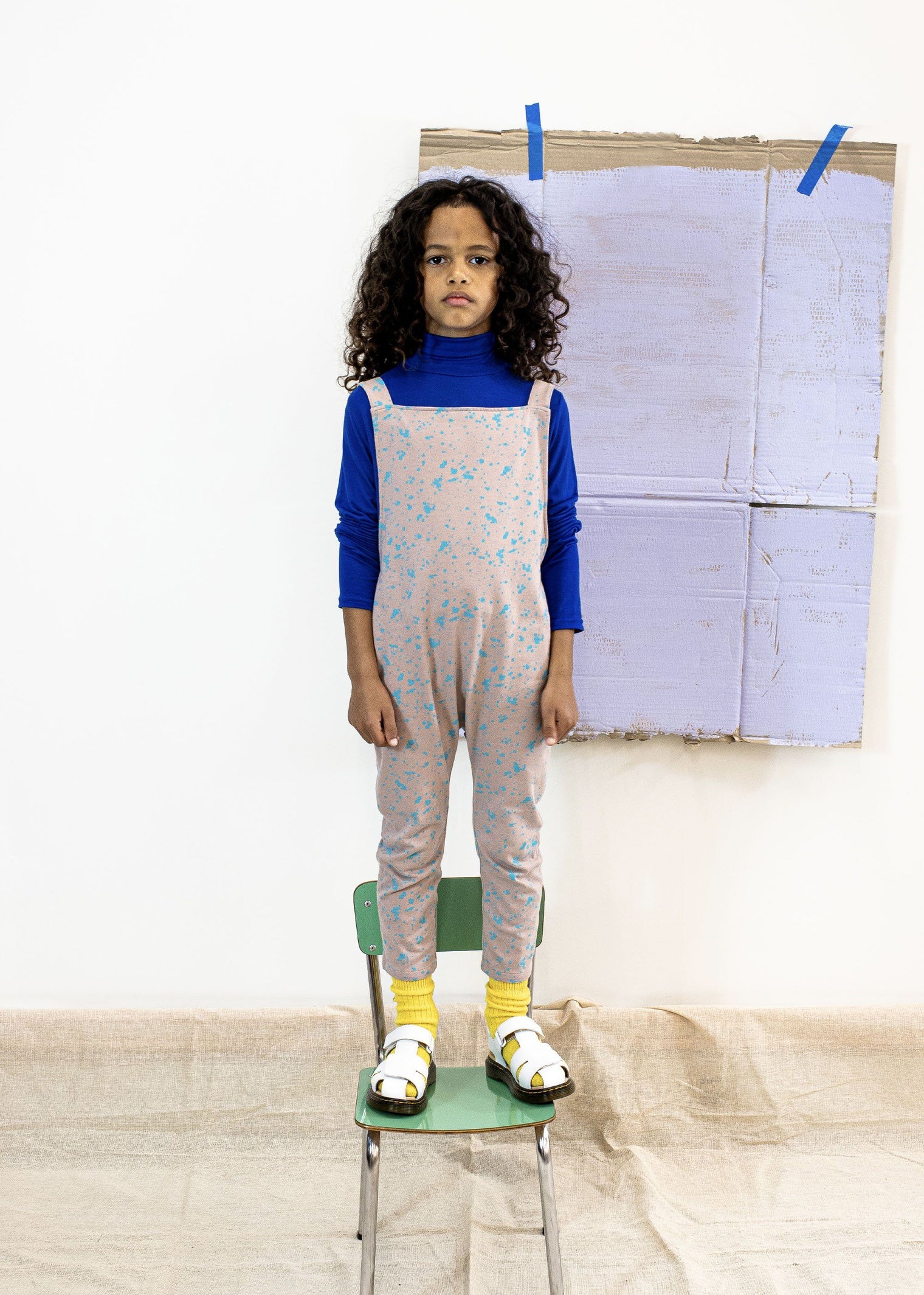 Unisex organic cotton kids dungarees 1-8 years Cub & Pudding 