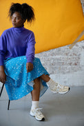 Lamorna Midi Skirt - Blue Skirt Cub & Pudding 