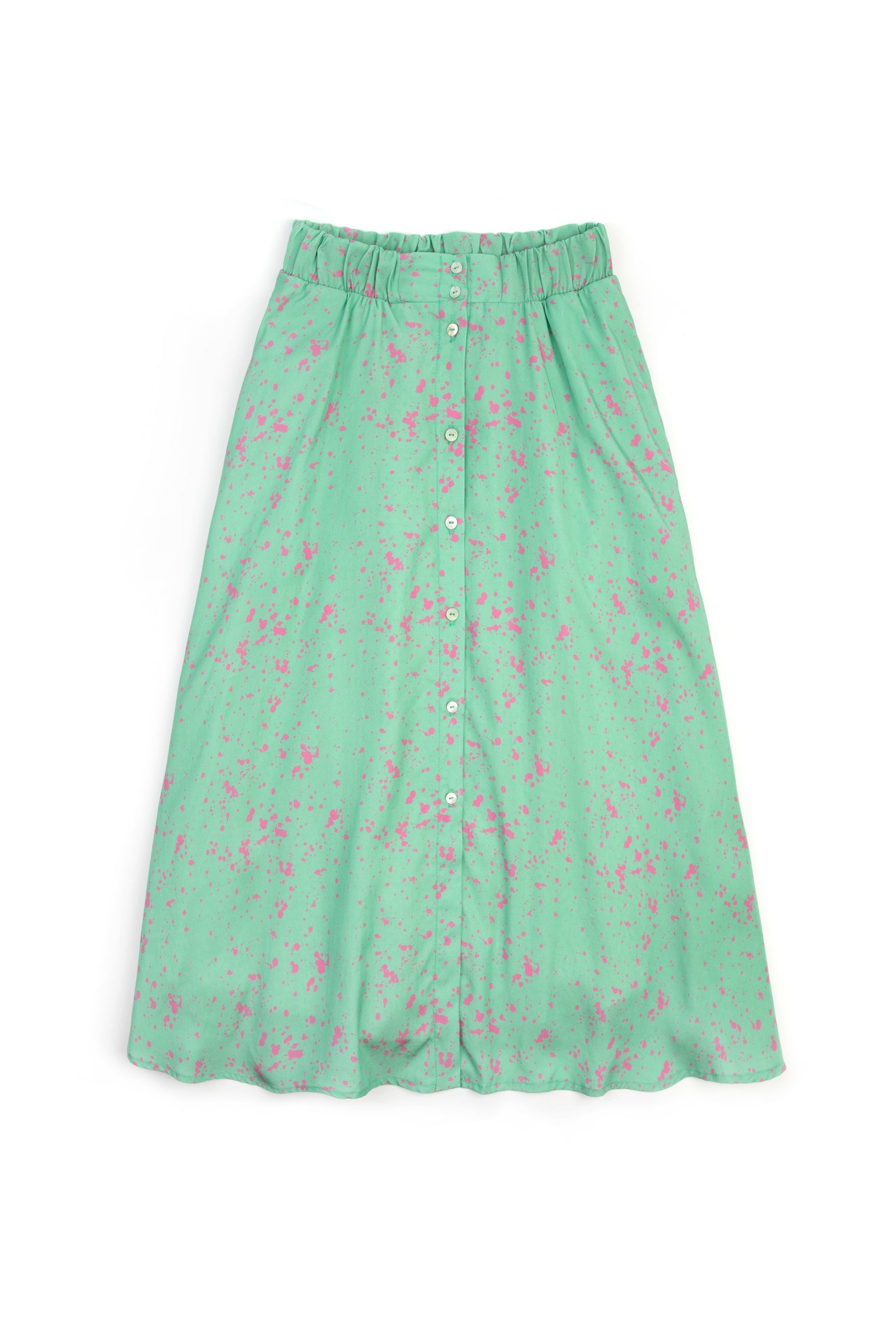 Lamorna Midi Skirt - Green Skirt Cub & Pudding 